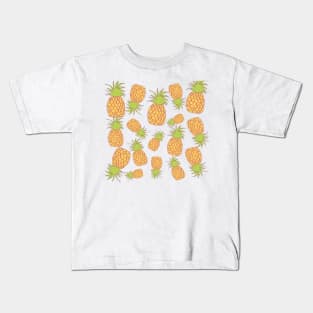 Golden pineapple design 101 Kids T-Shirt